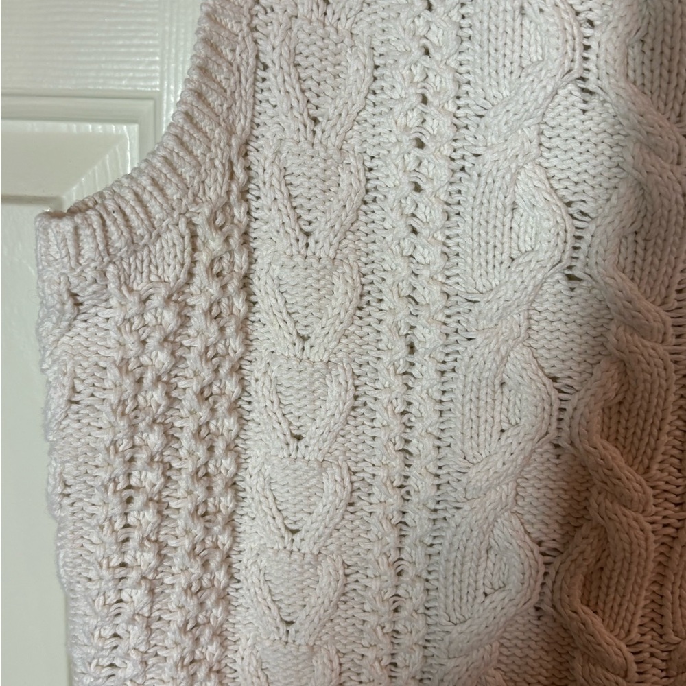 Ralph Lauren Cream Cable Knit Tank Top - Picture 4 of 4